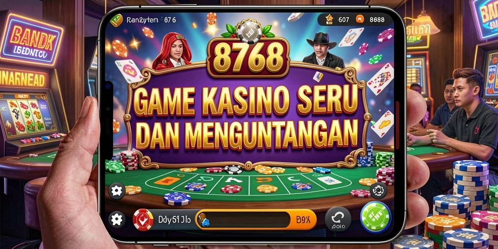 Screenshot menunjukkan gameplay menarik dari game Kasino 8768.