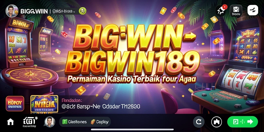 Screenshot gameplay <strong>BIGWIN189</strong> menampilkan keseruan bermain Kasino yang nyata.