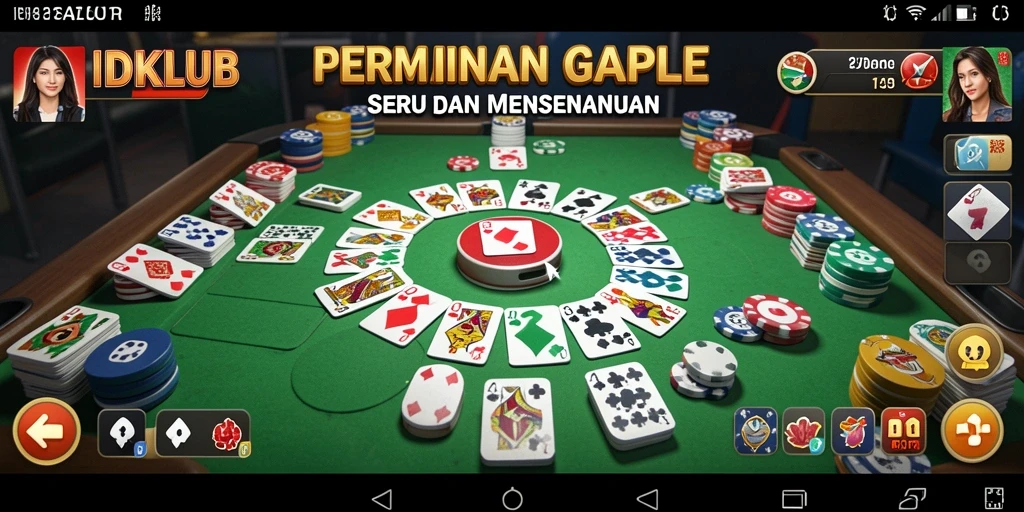 Tampilan gameplay IDKLUB yang seru dan menawan.