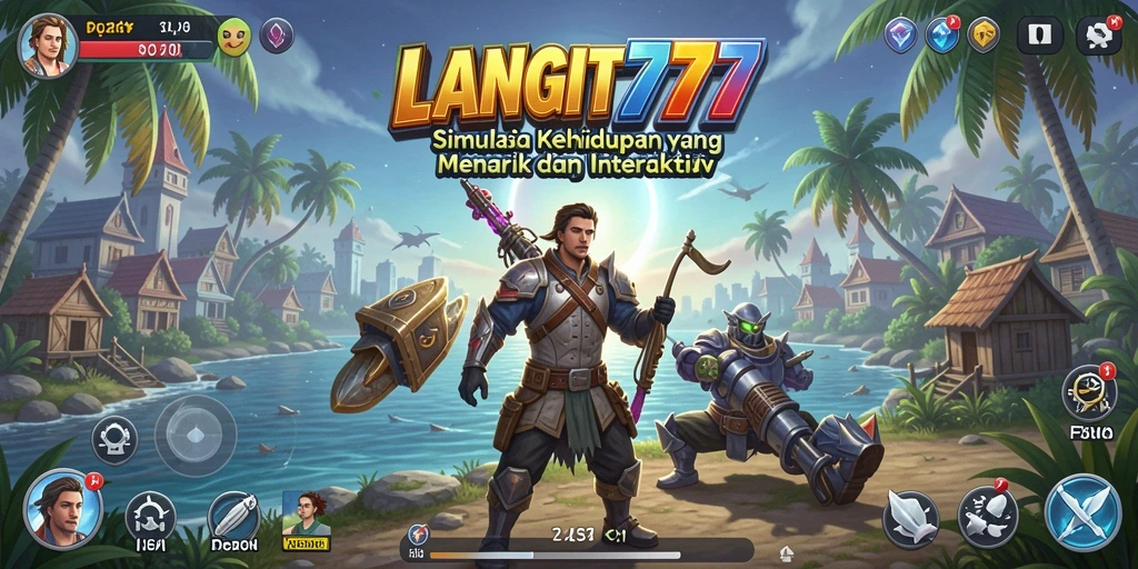 Tampilan gameplay LANGIT777 yang interaktif dan seru.