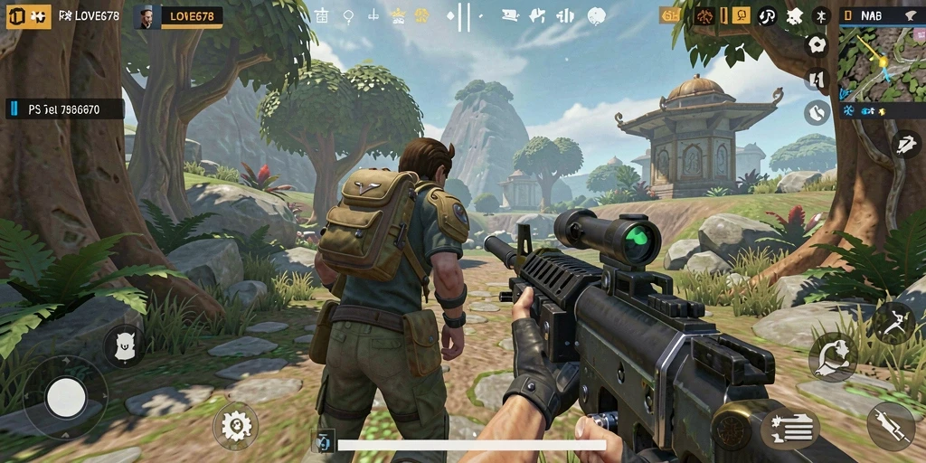 Tampilan gameplay menegangkan dalam LOVE678, aksi tanpa henti.