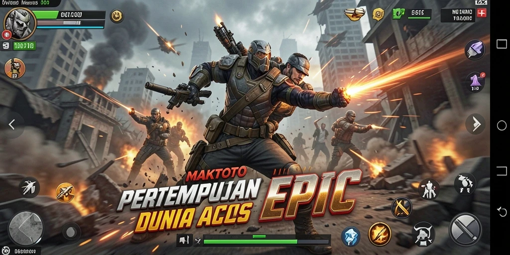 Gameplay seru MAKTOTO dengan pertempuran aksi yang mendebarkan.