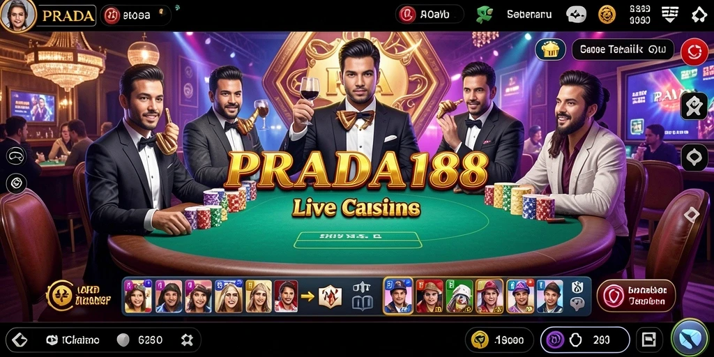 Tampilan menarik saat bermain Live Casino dengan dealer profesional.