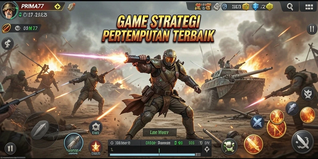 Tampilan gameplay epik dalam PRIMA77 dengan strategi yang mendebarkan.