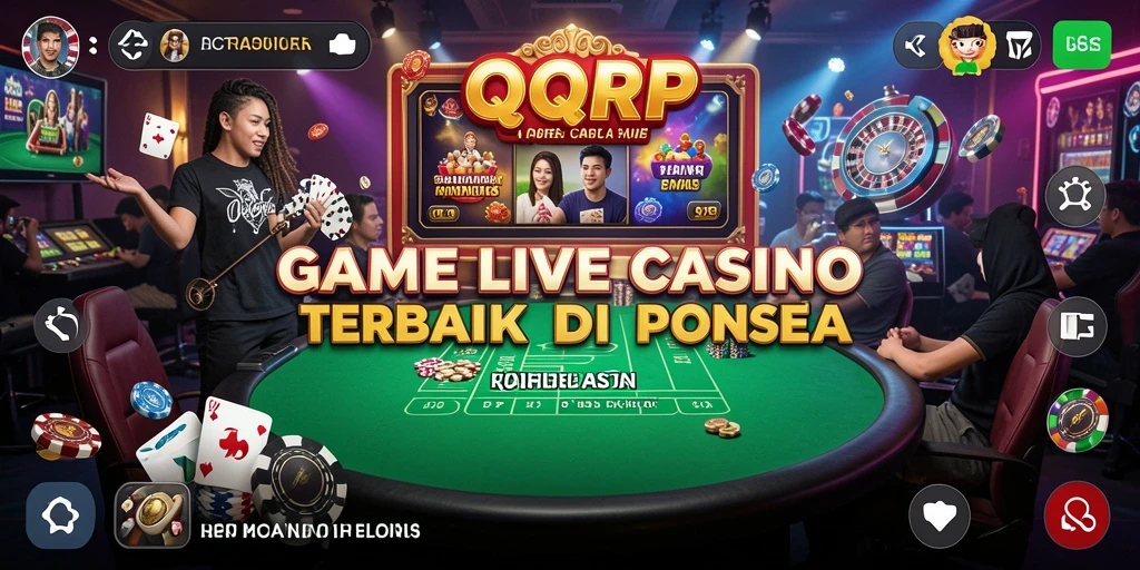 Tampilan gameplay mendebarkan di Live Casino QQRP dengan dealer profesional.