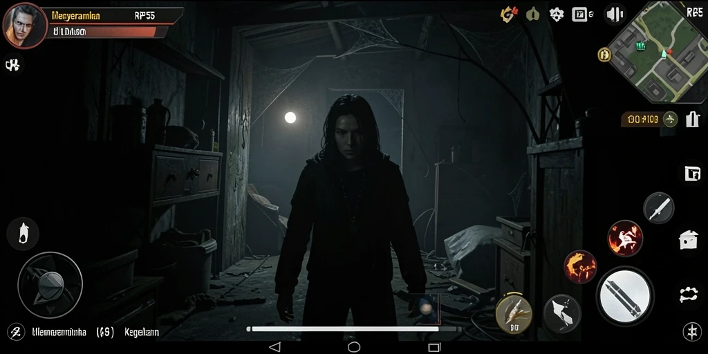 Gameplay menegangkan di dalam kegelapan yang menyeramkan.