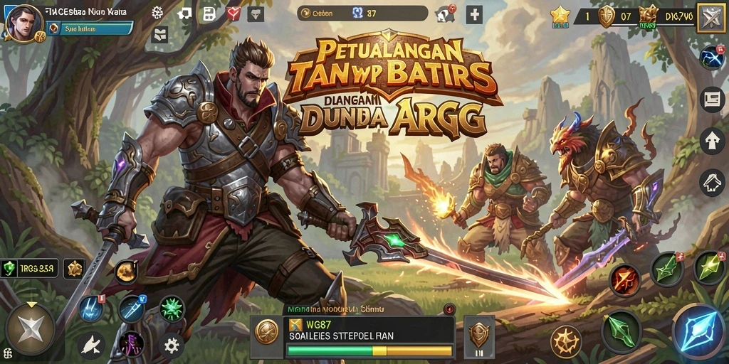 Tampilan gameplay mendebarkan dalam dunia ARPG yang luas.